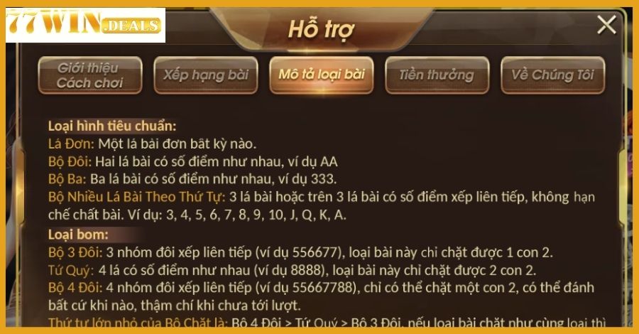 Kết hợp bài trong game tiến lên miền Nam